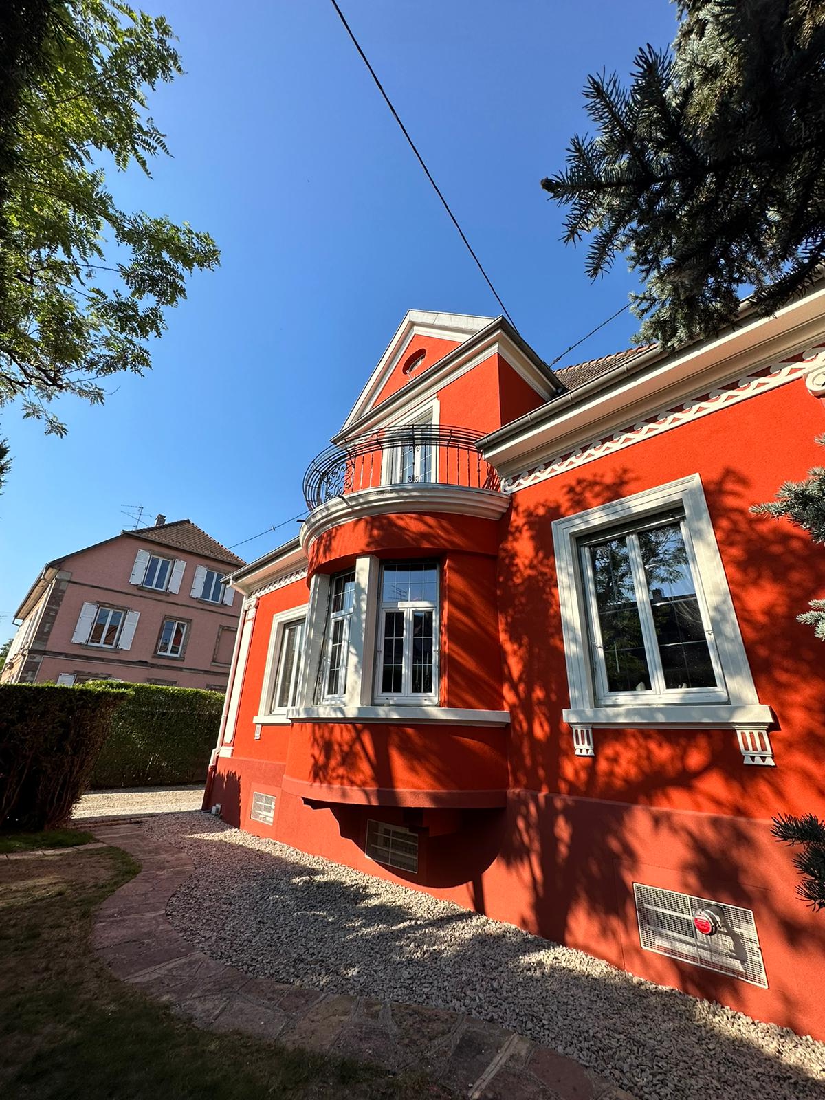 Ravalement de façades d&#8217;une maison de maître à Cernay Illzach 1