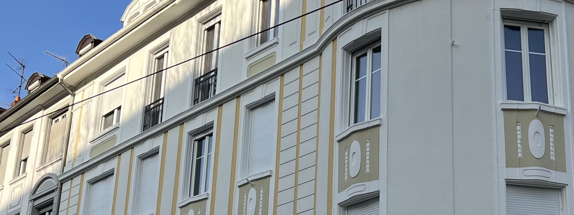 Ravalement de façades d&#8217;un immeuble sur Mulhouse Guebwiller